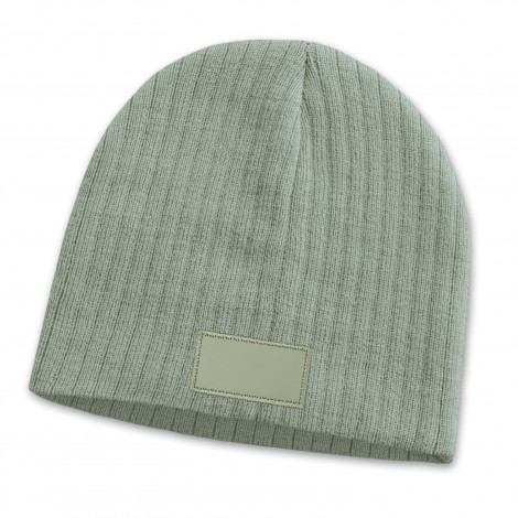 Nebraska Cable Knit Beanie with Patch - Image 2