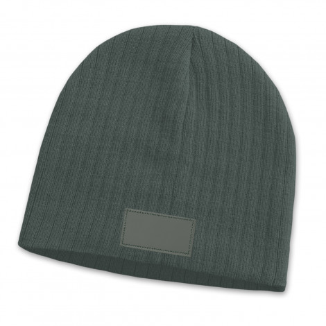 Nebraska Cable Knit Beanie with Patch - Image 3
