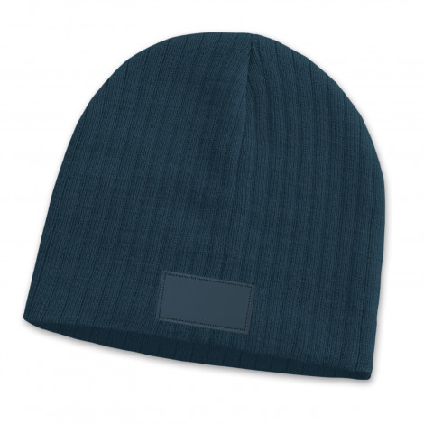 Nebraska Cable Knit Beanie with Patch - Image 4