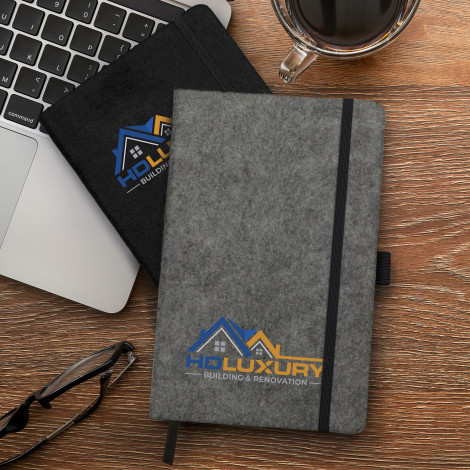 RPET Felt Hard Cover Notebook - Image 7