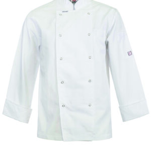 Chefs Craft  LIGHTWEIGHT EXECUTIVE LONG SLEEVE CHEFS JACKET WITH PRESS STUDS CJ051