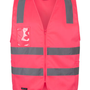 JB's Hi Vis (D+N) Zip Safety Vest 6DNSZ