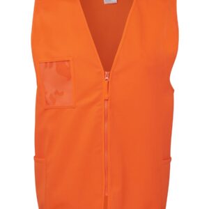 JB's Hi Vis Zip Safety Vest 6HVSZ