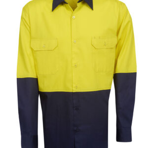 Blue Whale Hi Vis 155 GSM Cotton Twill Shirt C81