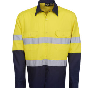 Blue Whale Hi Vis 155 GSM Cotton Twill Shirt C91