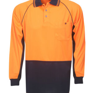Blue Whale Hi Vis Raglan Sleeve Polo P63