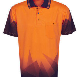 Blue Whale Triangular Design Hi Vis Polo P65